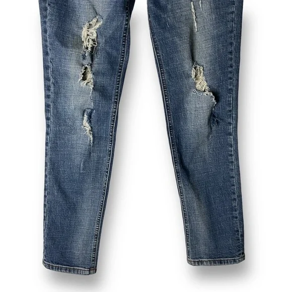 Kut From The Cloth Catherine Boyfriend Distressed Jeans Med Wash Stretch Sz 4 - Picture 3 of 11